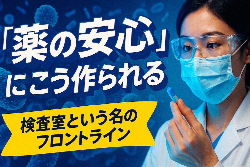 「薬の安心」はこう作られる——検査室という名のフロントライン